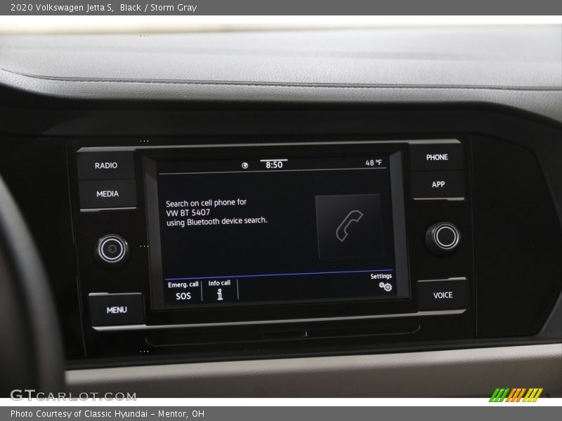 Black / Storm Gray 2020 Volkswagen Jetta S