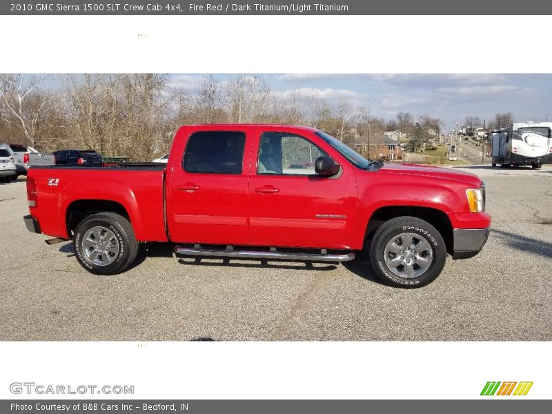 Fire Red / Dark Titanium/Light Titanium 2010 GMC Sierra 1500 SLT Crew Cab 4x4