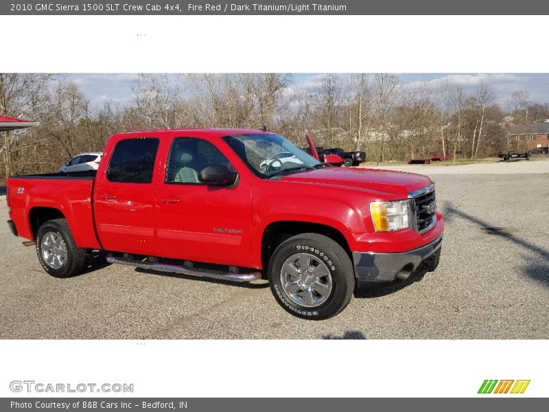 Fire Red / Dark Titanium/Light Titanium 2010 GMC Sierra 1500 SLT Crew Cab 4x4
