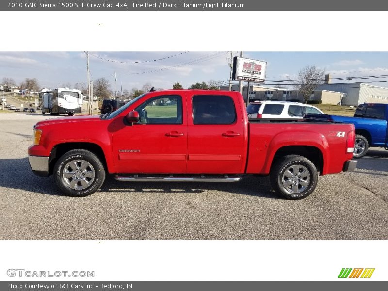 Fire Red / Dark Titanium/Light Titanium 2010 GMC Sierra 1500 SLT Crew Cab 4x4