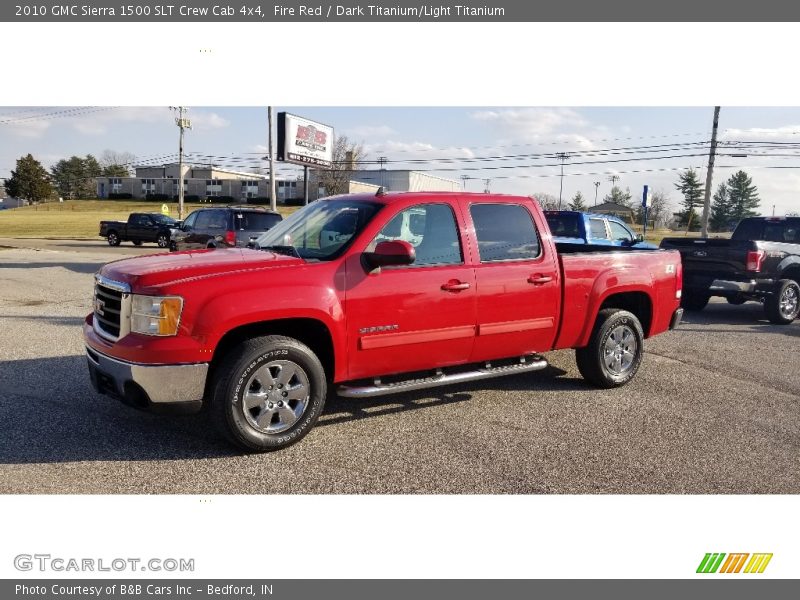 Fire Red / Dark Titanium/Light Titanium 2010 GMC Sierra 1500 SLT Crew Cab 4x4