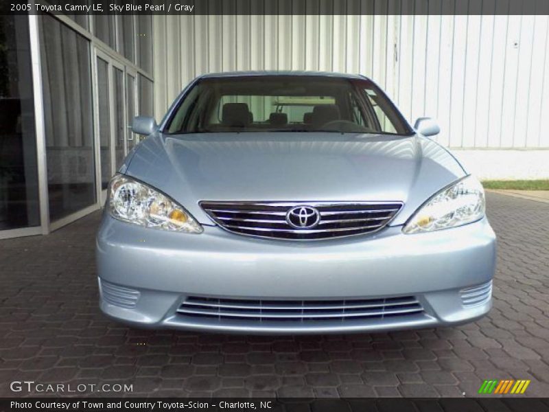 Sky Blue Pearl / Gray 2005 Toyota Camry LE