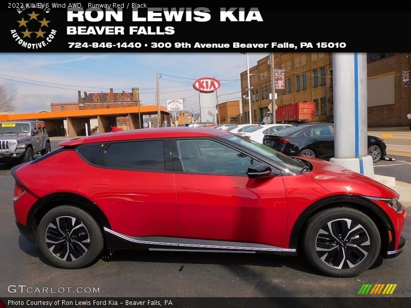 Runway Red / Black 2022 Kia EV6 Wind AWD