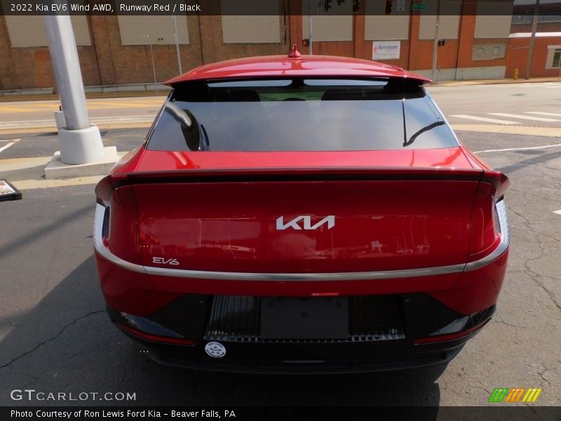 Runway Red / Black 2022 Kia EV6 Wind AWD