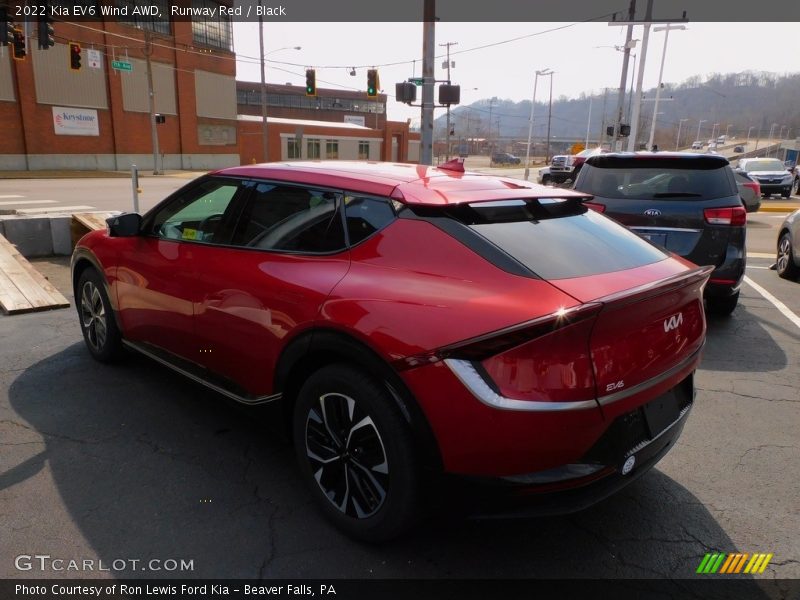 Runway Red / Black 2022 Kia EV6 Wind AWD