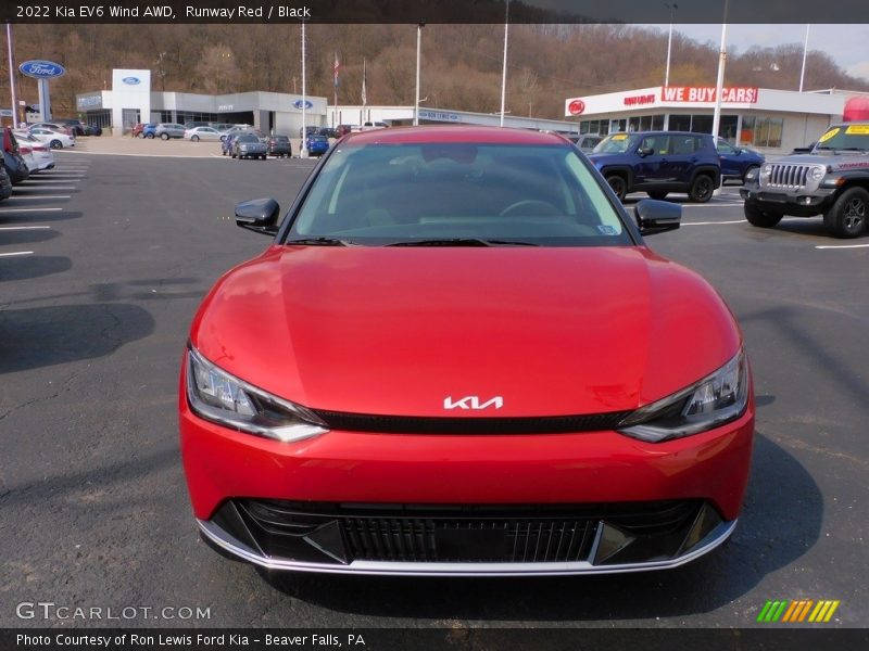 Runway Red / Black 2022 Kia EV6 Wind AWD