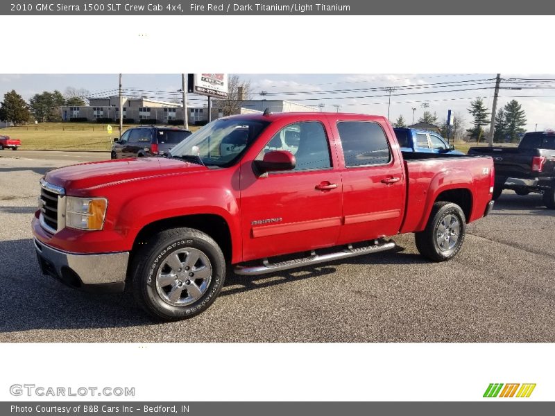 Fire Red / Dark Titanium/Light Titanium 2010 GMC Sierra 1500 SLT Crew Cab 4x4