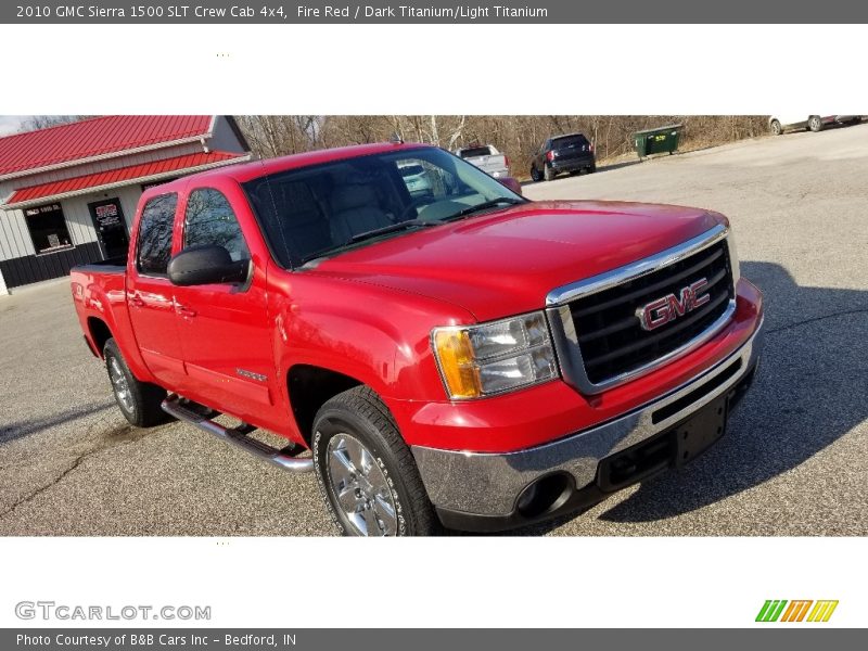 Fire Red / Dark Titanium/Light Titanium 2010 GMC Sierra 1500 SLT Crew Cab 4x4