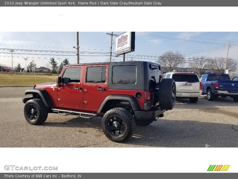 Flame Red / Dark Slate Gray/Medium Slate Gray 2010 Jeep Wrangler Unlimited Sport 4x4