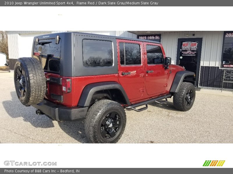 Flame Red / Dark Slate Gray/Medium Slate Gray 2010 Jeep Wrangler Unlimited Sport 4x4