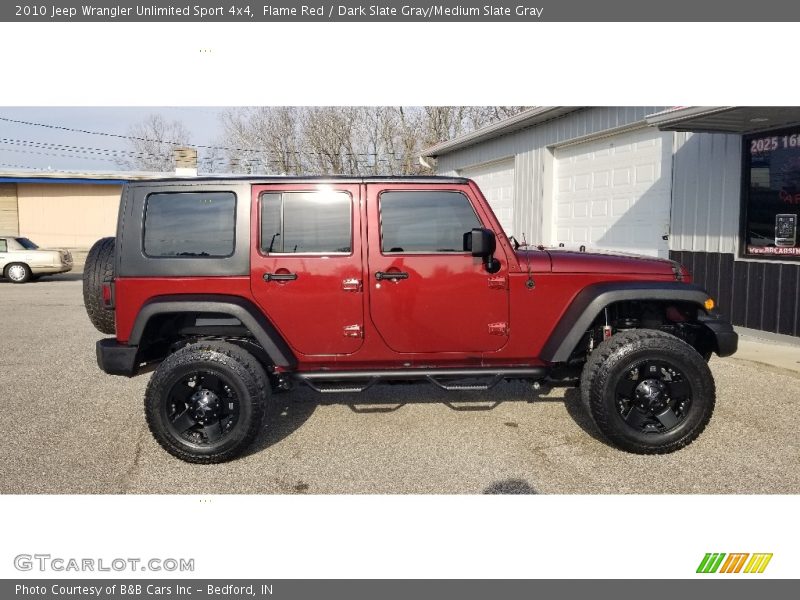 Flame Red / Dark Slate Gray/Medium Slate Gray 2010 Jeep Wrangler Unlimited Sport 4x4