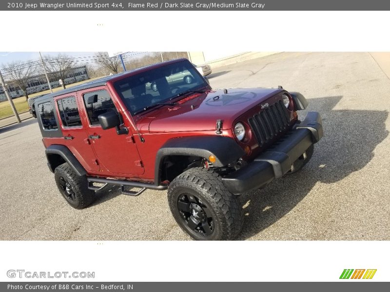 Flame Red / Dark Slate Gray/Medium Slate Gray 2010 Jeep Wrangler Unlimited Sport 4x4