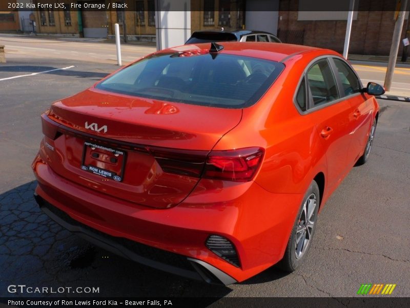 Fire Orange / Black 2022 Kia Forte LXS