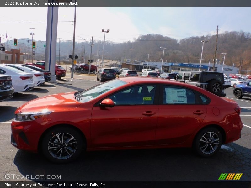 Fire Orange / Black 2022 Kia Forte LXS