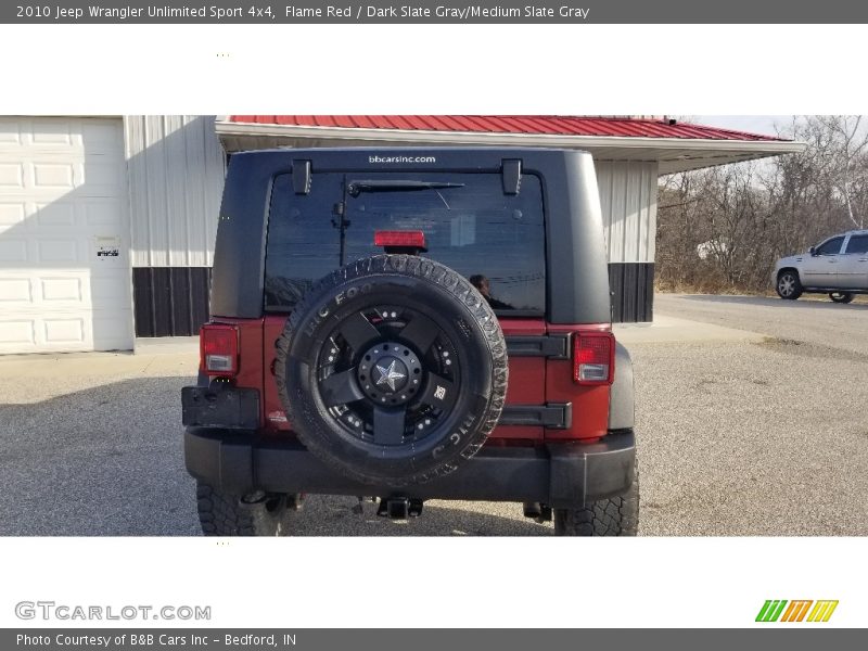 Flame Red / Dark Slate Gray/Medium Slate Gray 2010 Jeep Wrangler Unlimited Sport 4x4