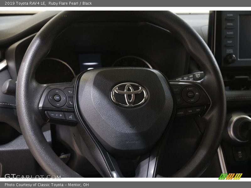 Ruby Flare Pearl / Black 2019 Toyota RAV4 LE