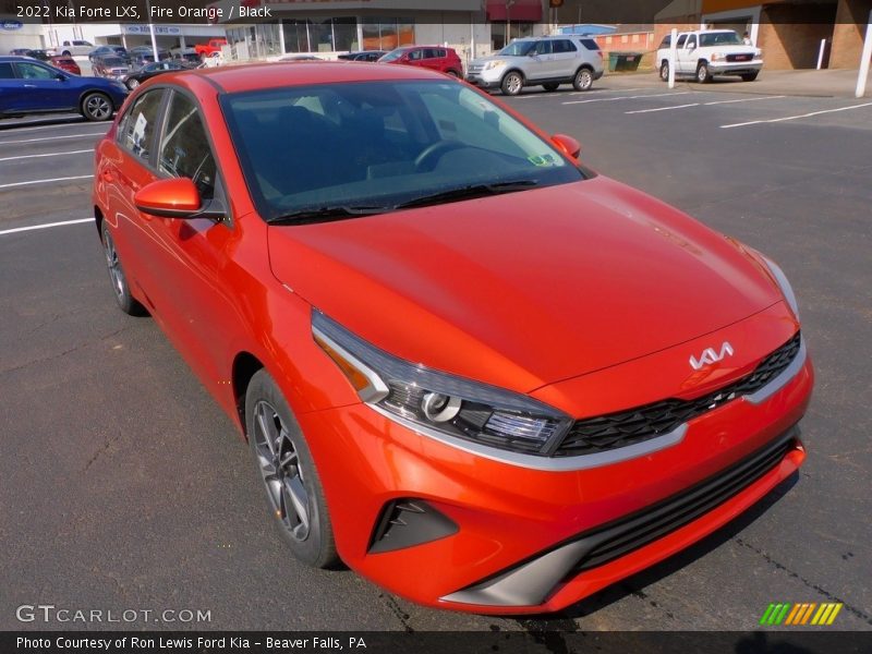 Fire Orange / Black 2022 Kia Forte LXS