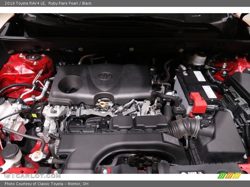 Ruby Flare Pearl / Black 2019 Toyota RAV4 LE