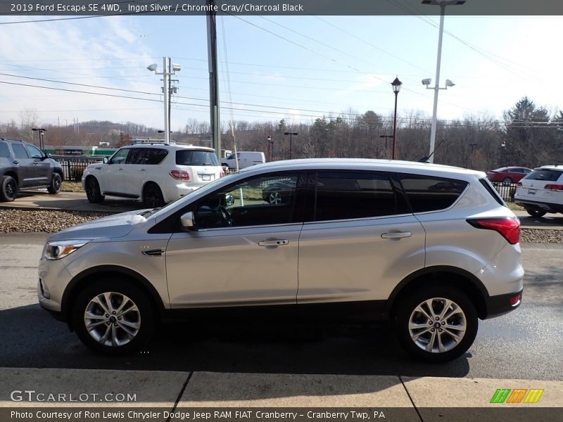 Ingot Silver / Chromite Gray/Charcoal Black 2019 Ford Escape SE 4WD