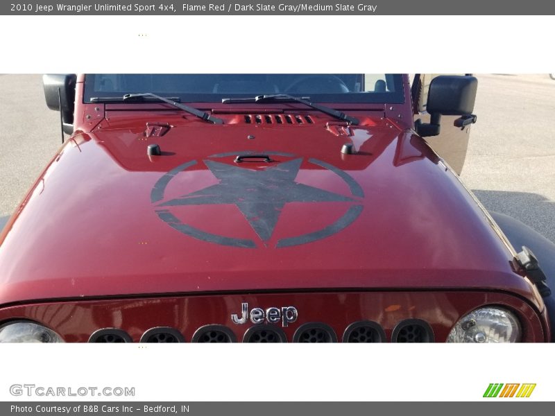Flame Red / Dark Slate Gray/Medium Slate Gray 2010 Jeep Wrangler Unlimited Sport 4x4