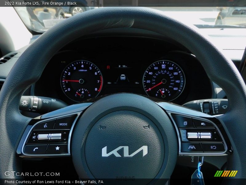Fire Orange / Black 2022 Kia Forte LXS