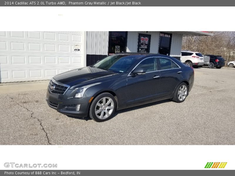 Phantom Gray Metallic / Jet Black/Jet Black 2014 Cadillac ATS 2.0L Turbo AWD