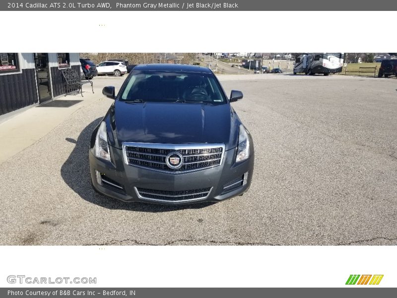 Phantom Gray Metallic / Jet Black/Jet Black 2014 Cadillac ATS 2.0L Turbo AWD