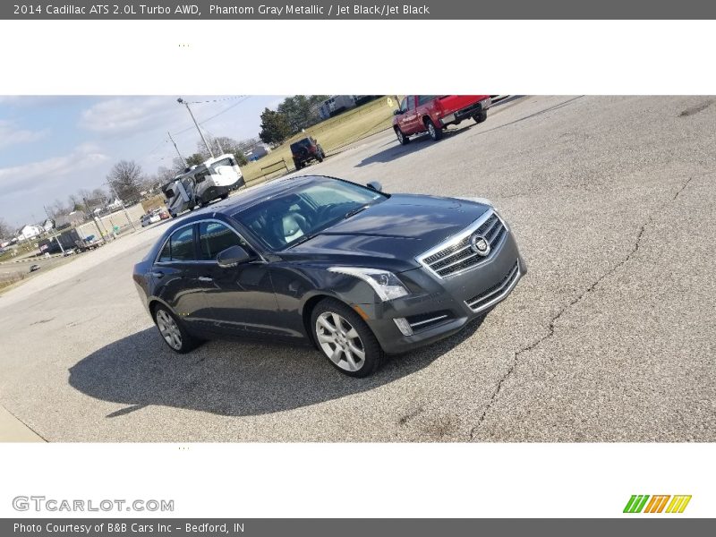 Phantom Gray Metallic / Jet Black/Jet Black 2014 Cadillac ATS 2.0L Turbo AWD