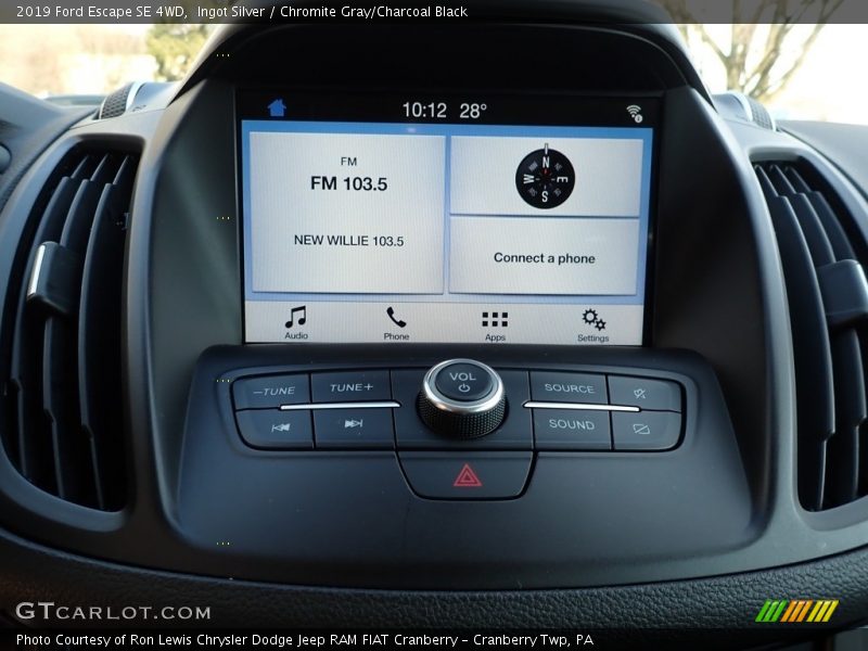 Ingot Silver / Chromite Gray/Charcoal Black 2019 Ford Escape SE 4WD