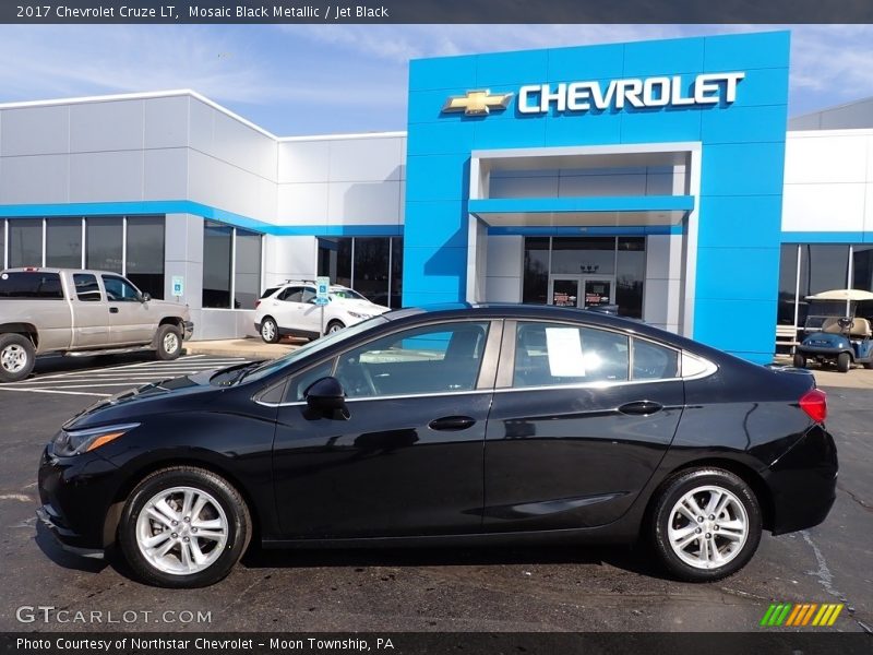 Mosaic Black Metallic / Jet Black 2017 Chevrolet Cruze LT