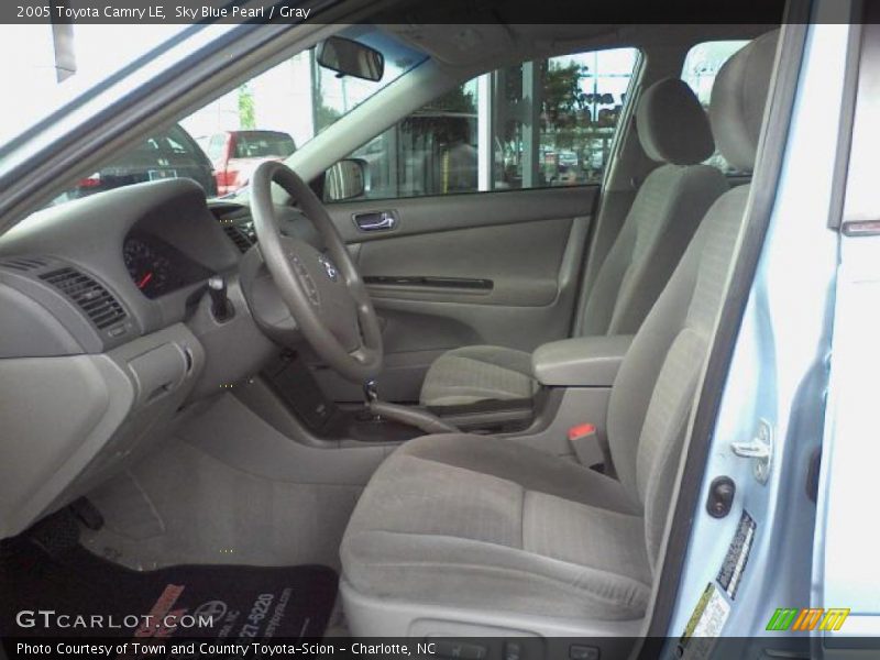 Sky Blue Pearl / Gray 2005 Toyota Camry LE
