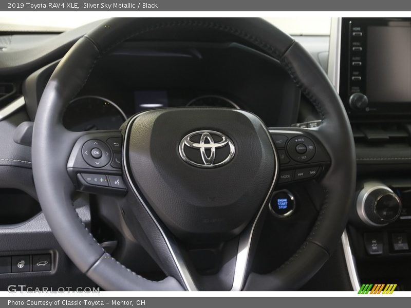 Silver Sky Metallic / Black 2019 Toyota RAV4 XLE