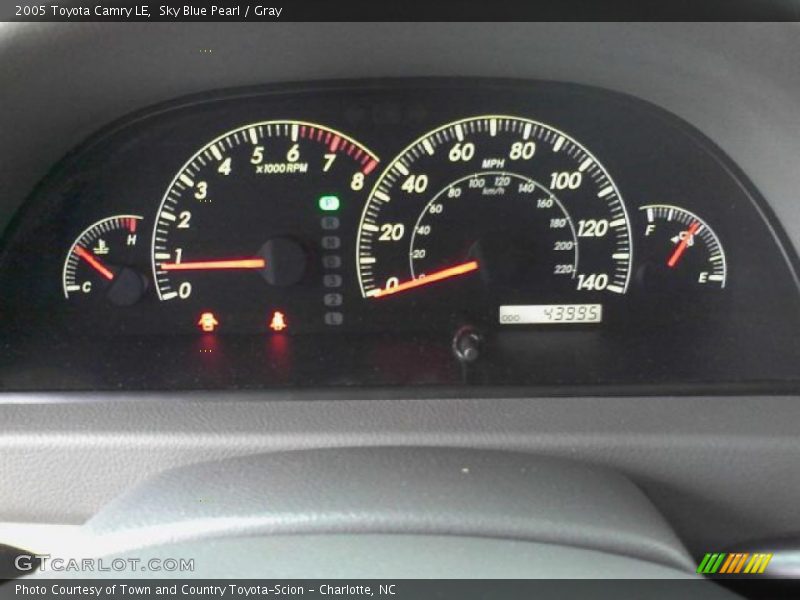 Sky Blue Pearl / Gray 2005 Toyota Camry LE