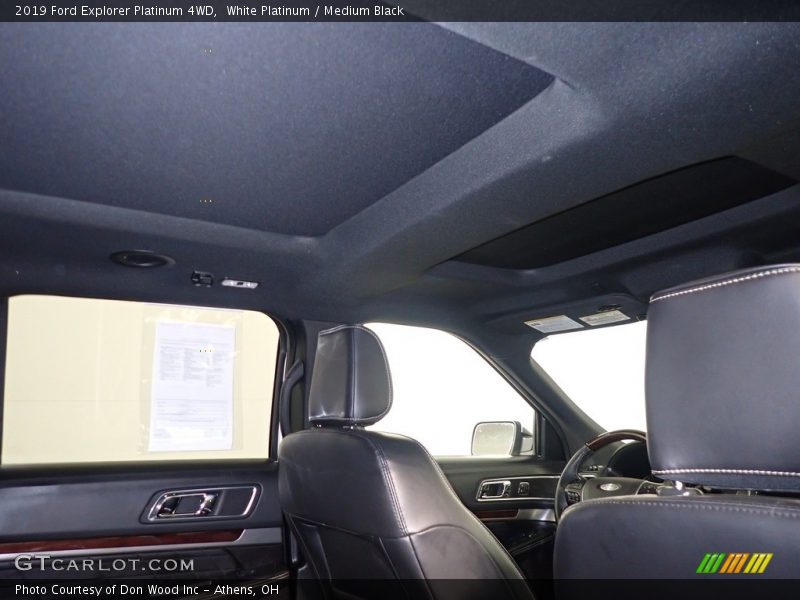White Platinum / Medium Black 2019 Ford Explorer Platinum 4WD