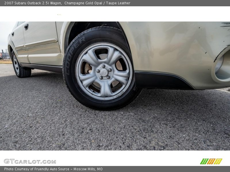 Champagne Gold Opal / Taupe Leather 2007 Subaru Outback 2.5i Wagon