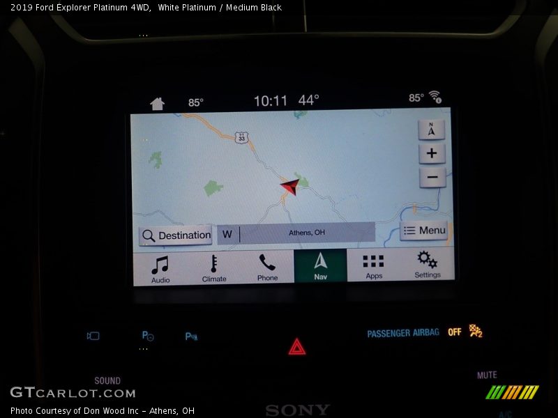 White Platinum / Medium Black 2019 Ford Explorer Platinum 4WD