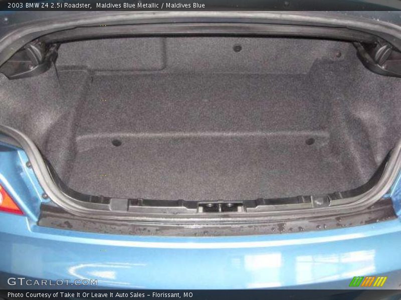 Maldives Blue Metallic / Maldives Blue 2003 BMW Z4 2.5i Roadster