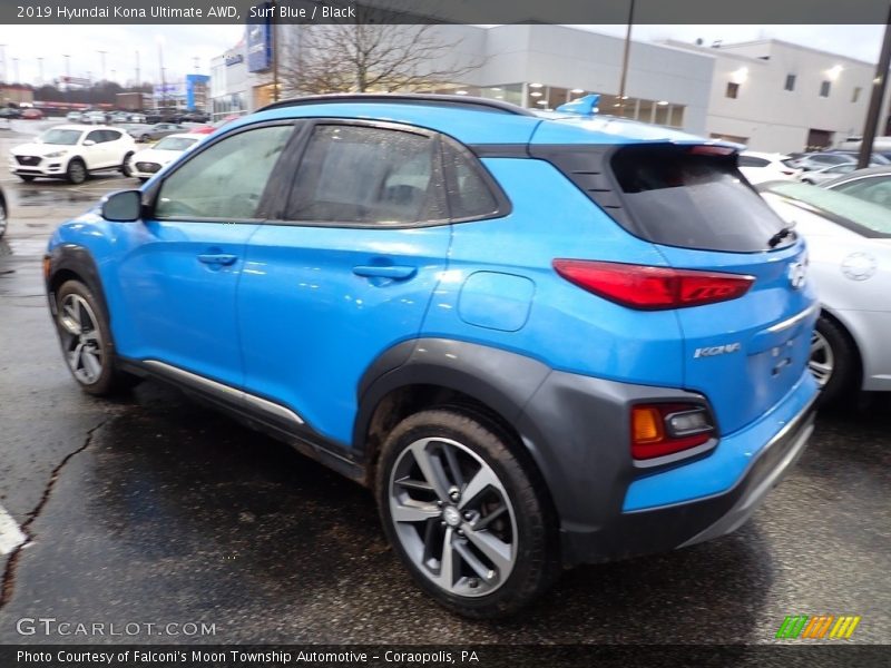 Surf Blue / Black 2019 Hyundai Kona Ultimate AWD