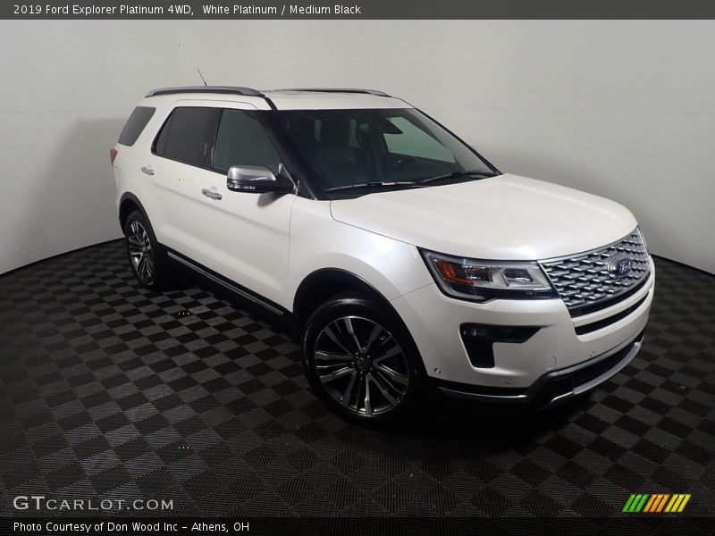 White Platinum / Medium Black 2019 Ford Explorer Platinum 4WD