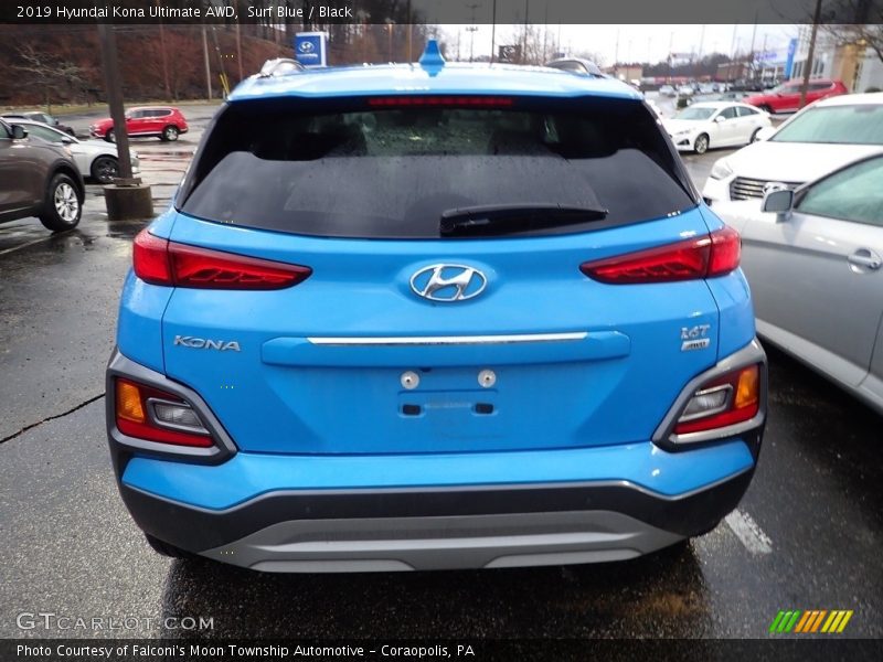 Surf Blue / Black 2019 Hyundai Kona Ultimate AWD