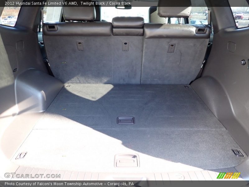 Twilight Black / Cocoa Black 2012 Hyundai Santa Fe Limited V6 AWD