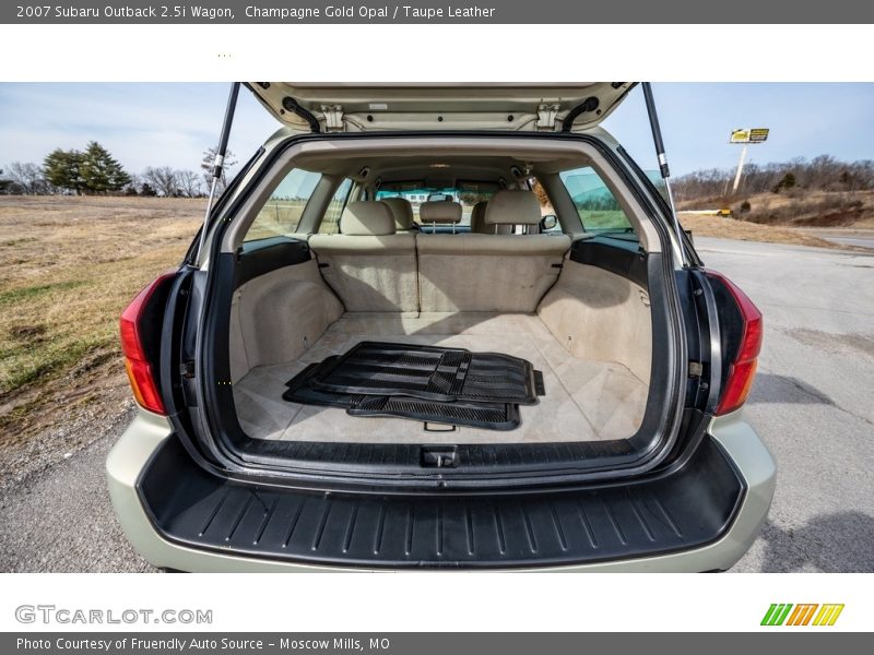 Champagne Gold Opal / Taupe Leather 2007 Subaru Outback 2.5i Wagon