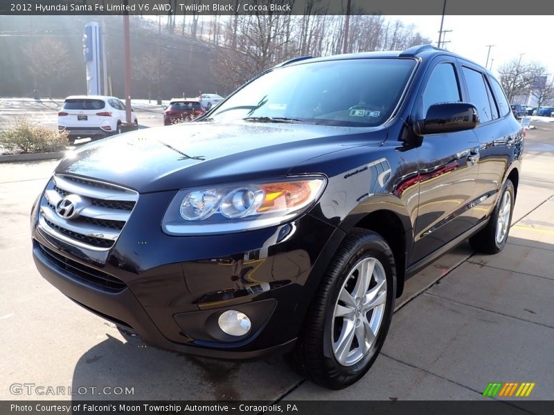 Twilight Black / Cocoa Black 2012 Hyundai Santa Fe Limited V6 AWD