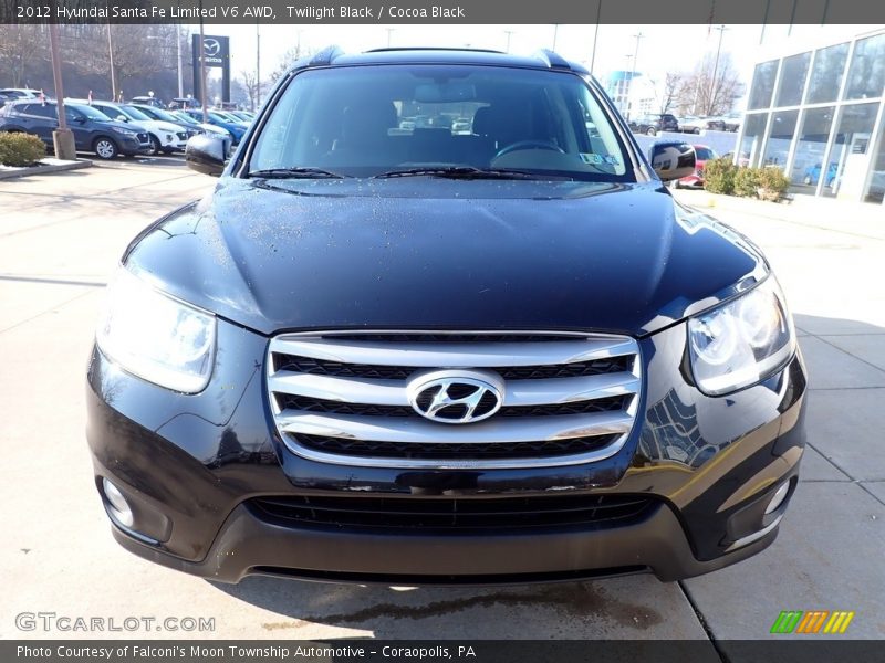 Twilight Black / Cocoa Black 2012 Hyundai Santa Fe Limited V6 AWD