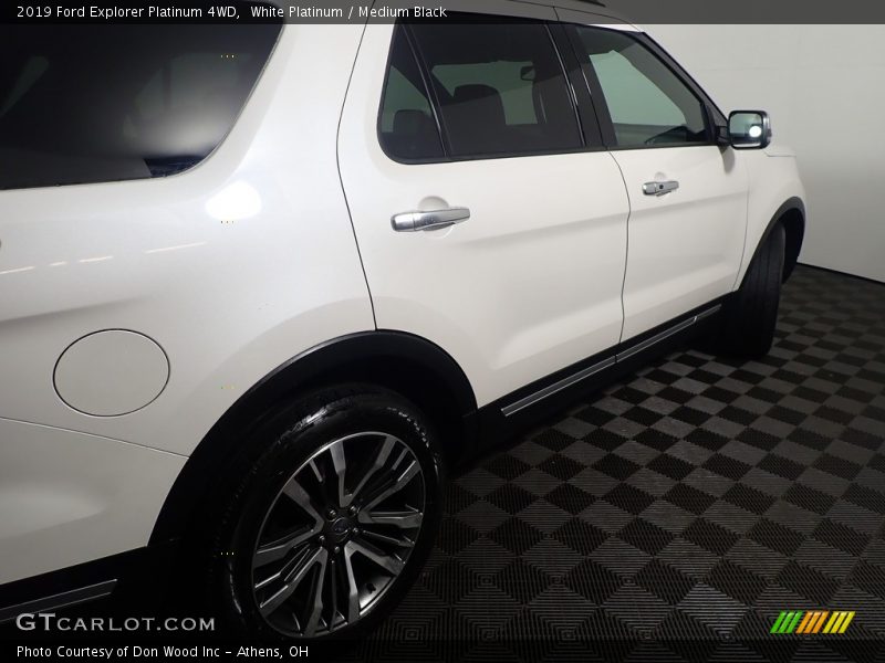 White Platinum / Medium Black 2019 Ford Explorer Platinum 4WD