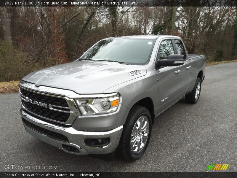 Billet Silver Metallic / Black/Diesel Gray 2022 Ram 1500 Big Horn Quad Cab