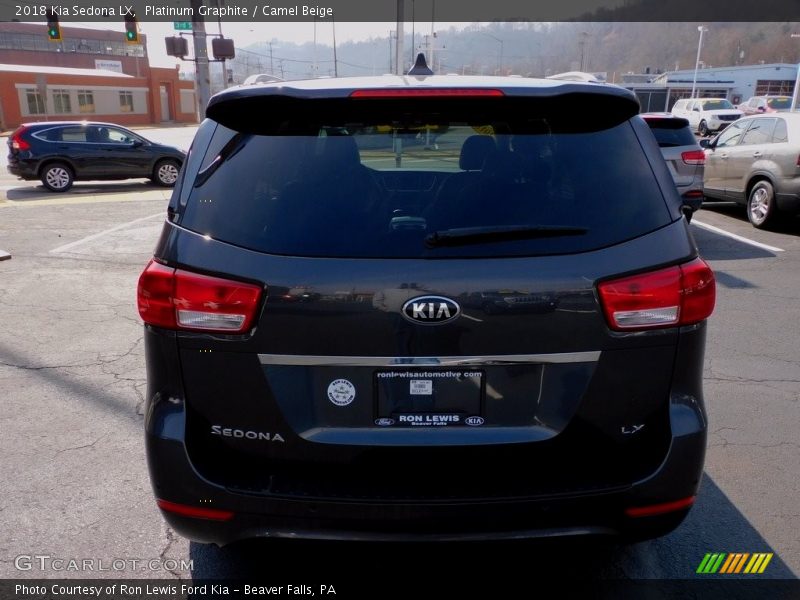 Platinum Graphite / Camel Beige 2018 Kia Sedona LX