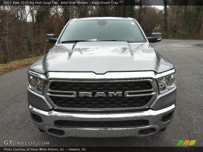 Billet Silver Metallic / Black/Diesel Gray 2022 Ram 1500 Big Horn Quad Cab