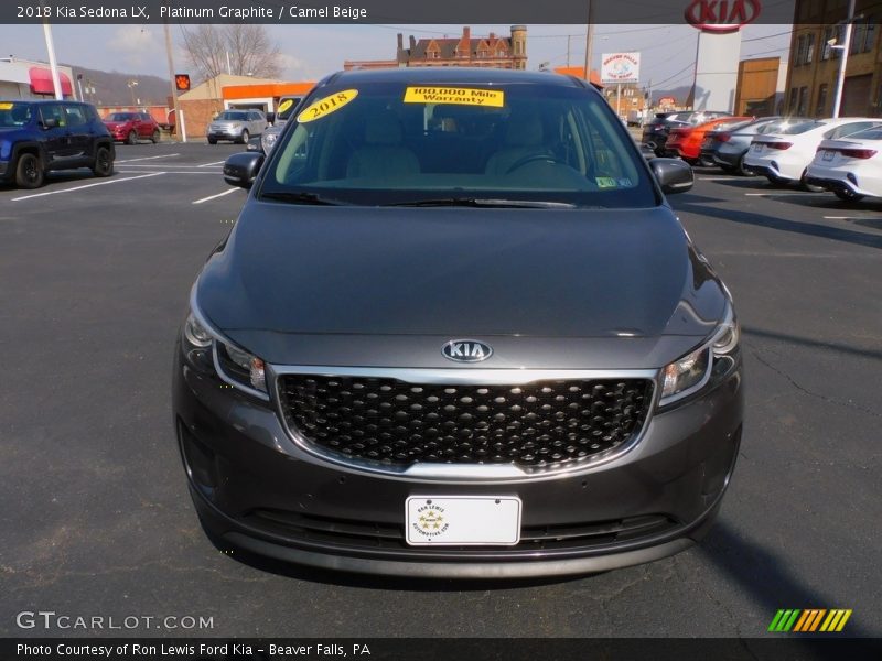 Platinum Graphite / Camel Beige 2018 Kia Sedona LX