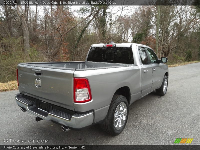 Billet Silver Metallic / Black/Diesel Gray 2022 Ram 1500 Big Horn Quad Cab